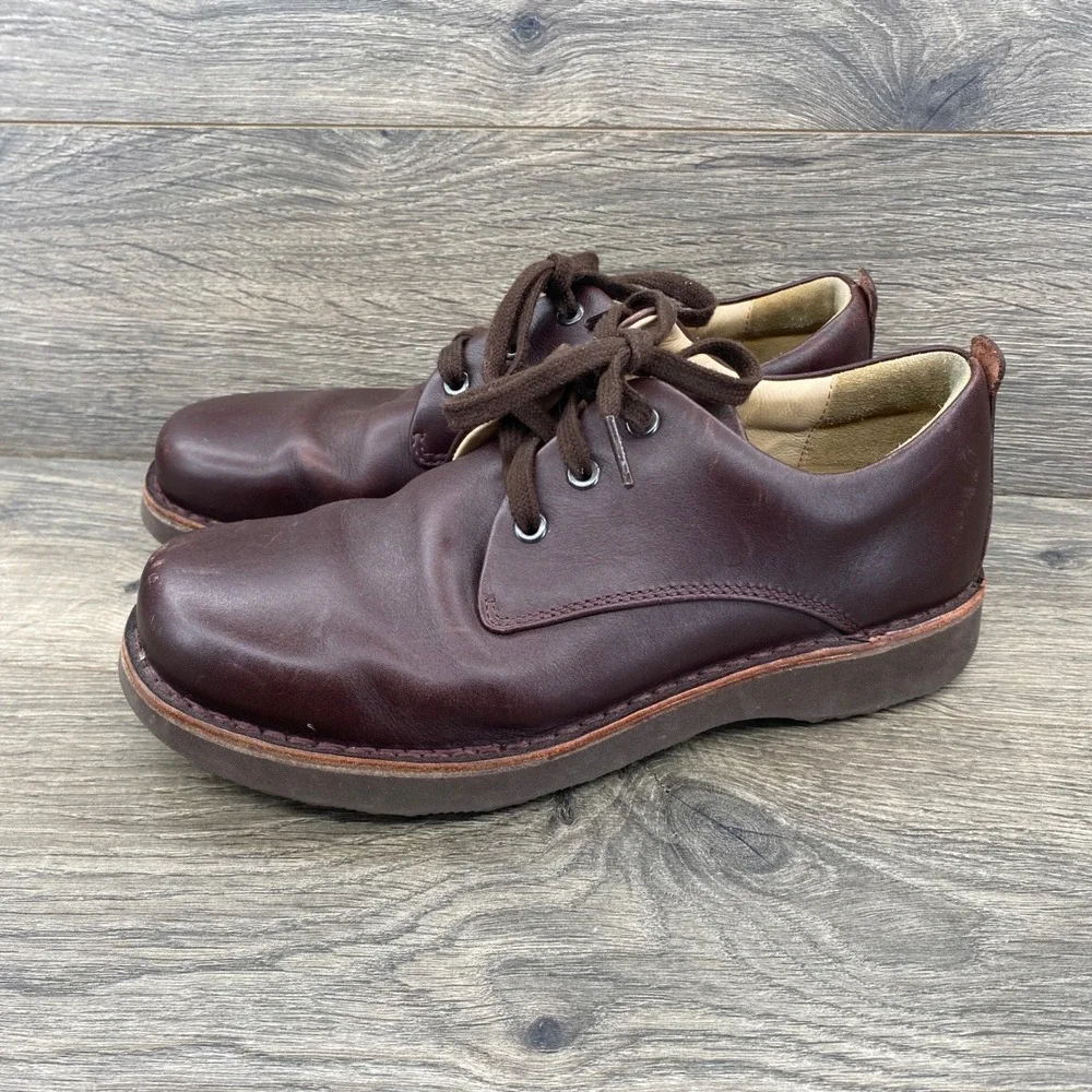 Samuel Hubbard Hubbard Free Mens 8 Brown Leather Vibram Oxford Shoes M1100-007